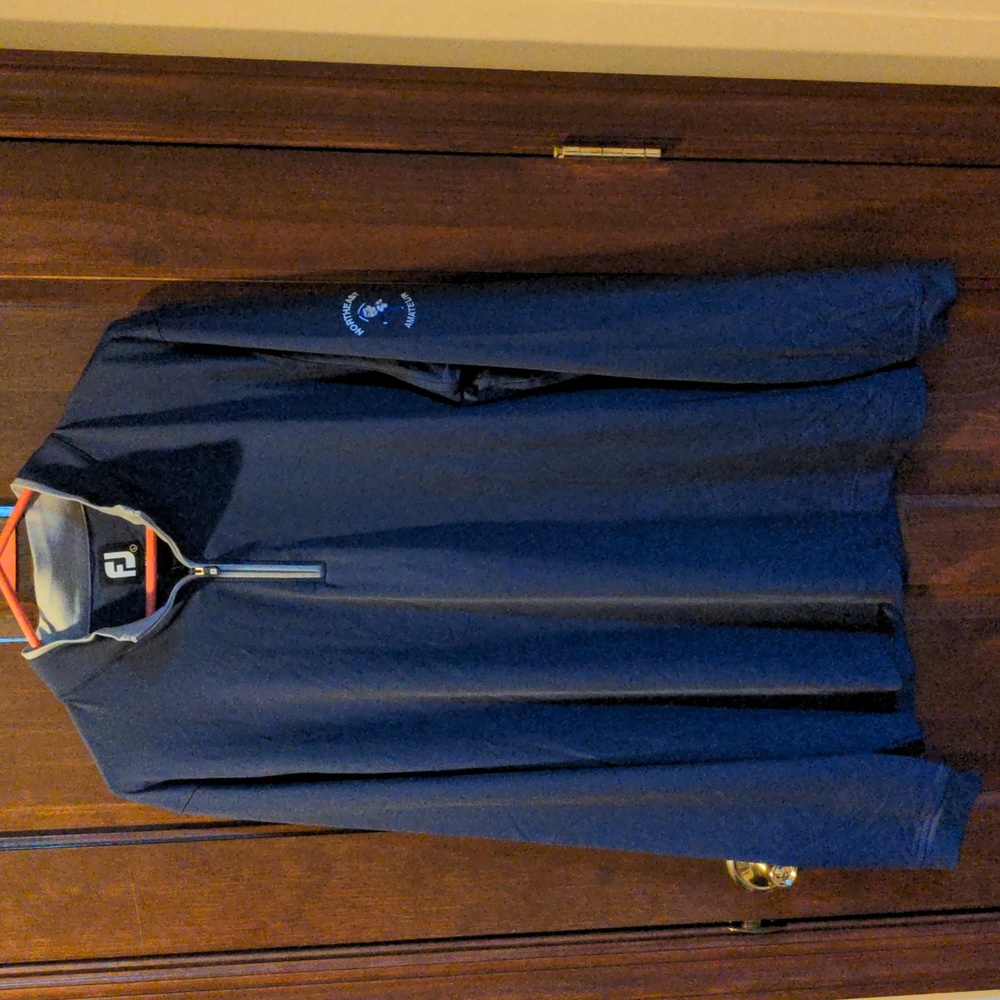Footjoy lightweight mid layer quarter zip navy